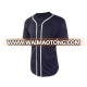 Custom 100% Cotton Mens Active Short Sleeve Button Up Baseball Jersey Shirt