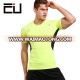 OEM Custom China facotry gym fitness wear compression shirts rash guards custom with short sleeve