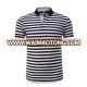 custom black white stripe high quality cotton spandex fashion polo shirt