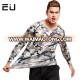 Mens Camo Sublimation Muscle Fit Gym T Shirt Long Sleeveless Compression Shirt for Men