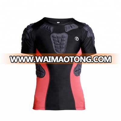 Long sleeve for ice hockey wear compression padded shirt