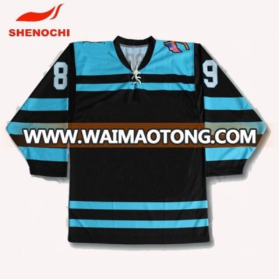 Polyester Dye Sublimation Printing Hockey Jerseys China Manufacture